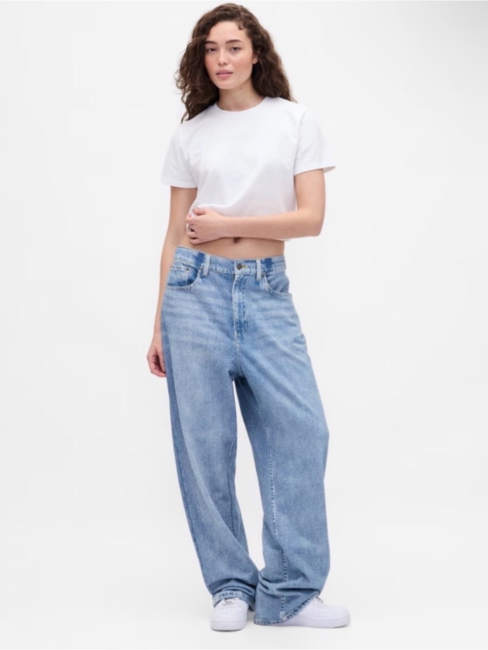 Gap x Beis knit baggy denim jeans